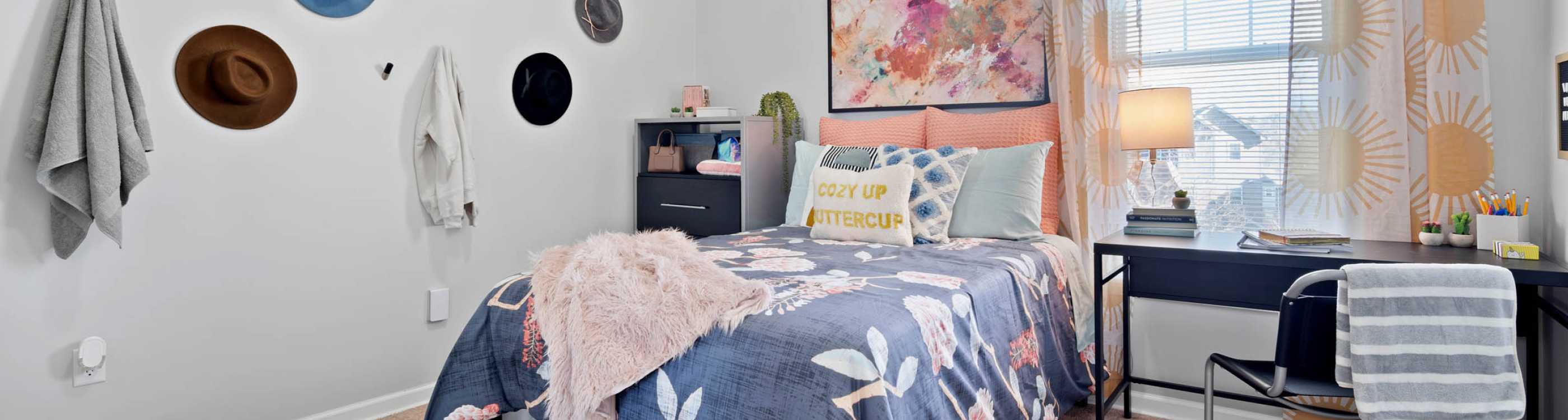 A furnished bedroom