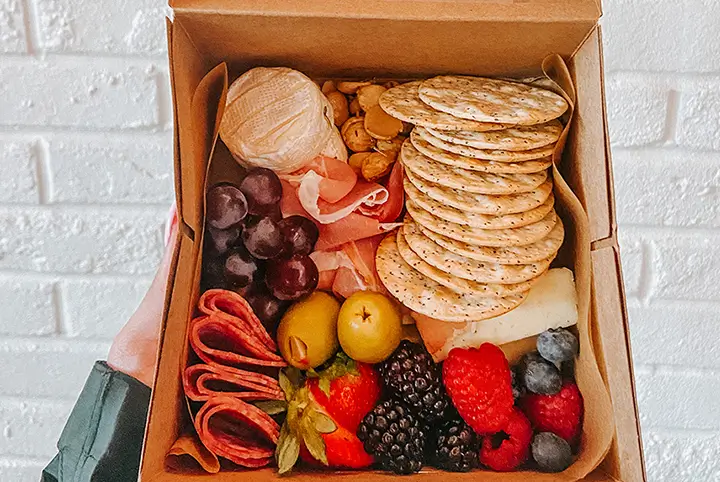 a box of food